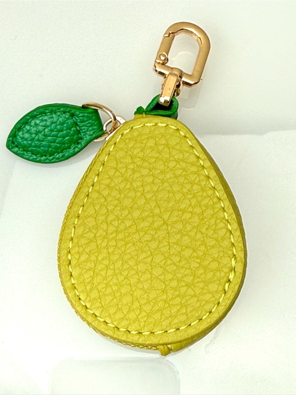 Pear Fruit Coin Pouch Keychain Micro Mini Bag Charm - Picture 8 of 10